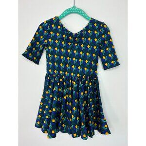 Dotdotsmile Dress Size 12-24 Months New With Tags Blue and Gold